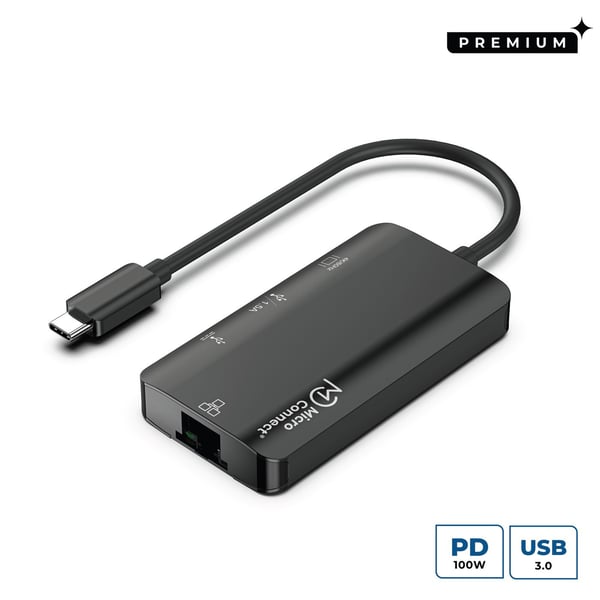 Microconnect USB3.1CCOM16 dockingstation Ledningsført USB 3.2 Gen 1 (3.1 Gen 1) Type-C Grå