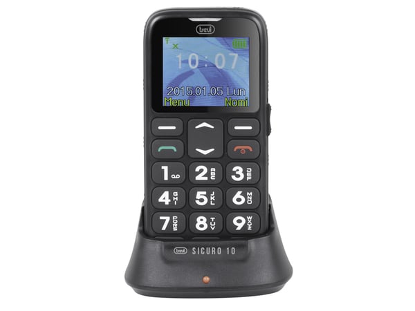 Trevi Sicuro 10 4,5 cm (1.77") Sort Senior telefon