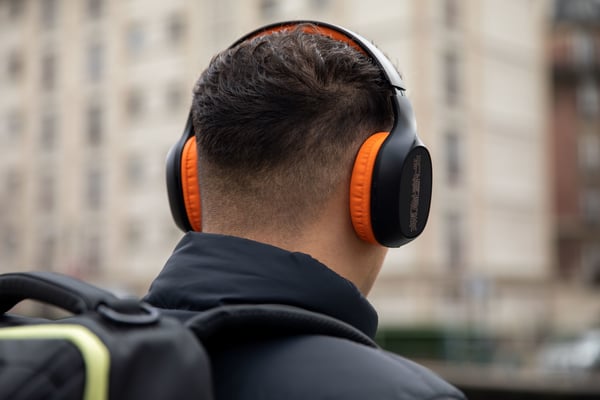 Konix KX JUJUTSU BT HEADPHONES Kuulokkeet Langallinen & langaton Pääpanta Pelaaminen Bluetooth Musta, Oranssi