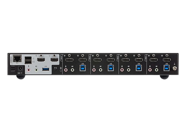 ATEN 4-portars USB 3.0 4K HDMI dubbelvisningsenhet KVMP™-switch