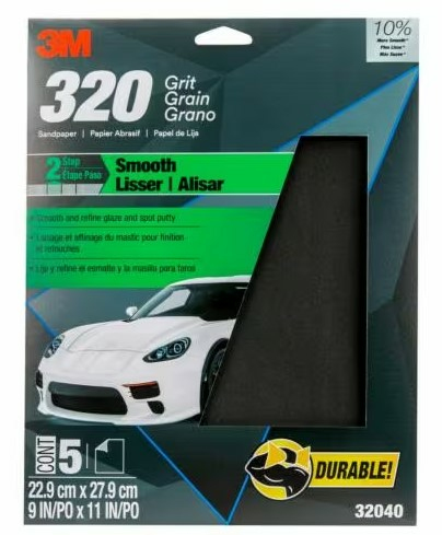 3M Highland 32040 sandpapper Slipark P320 5 styck