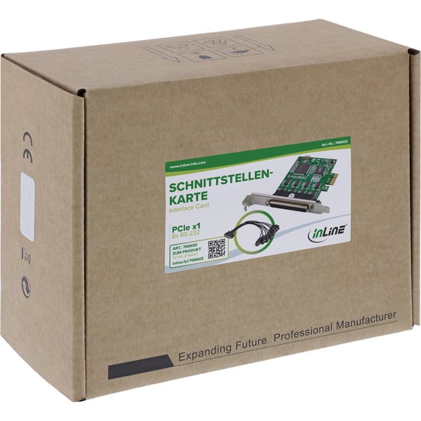 InLine 76660Z nätverkskort/adapters Intern RS-232