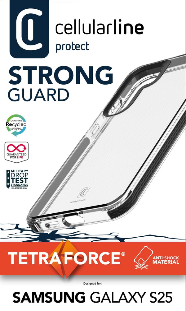 Cellularline 8018080491580 mobiltelefon etui Cover Sort