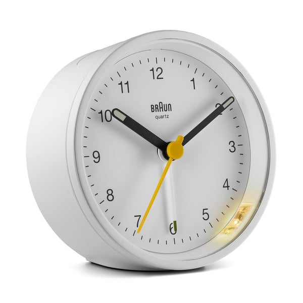 Braun BC12W Quartz alarmur Hvid