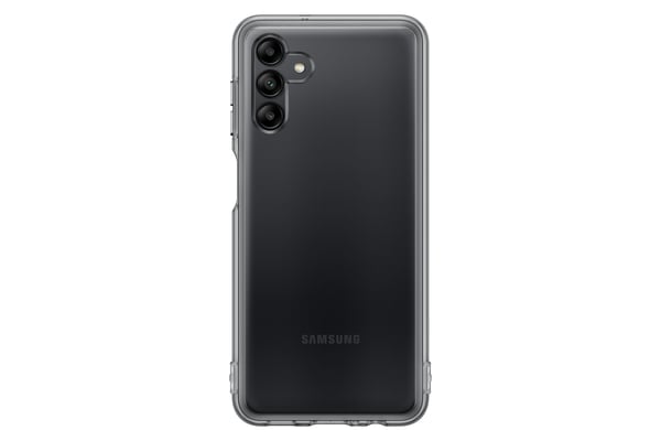 Samsung EF-QA047TBEGWW matkapuhelimen suojakotelo 16,5 cm (6.5") Suojus Musta, Läpinäkyvä