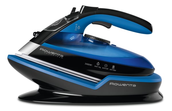 Rowenta DE5010 Dampstrygejern Microsteam 400 Laser-strygesål 2400 W Blå, Sort