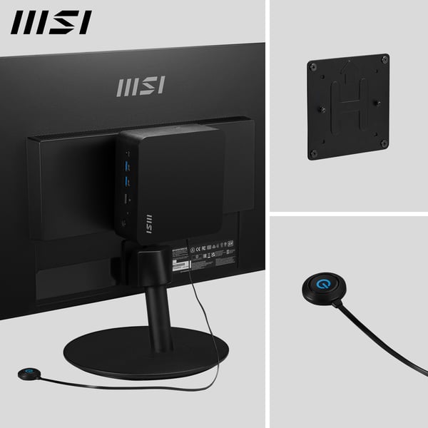 MSI Cubi NUC 1MG-014BEU Mini PC Svart 100U Intel® SoC