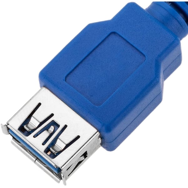 Techly 3.0m USB 3.0 A M/F USB-kabel USB 3.2 Gen 1 (3.1 Gen 1) 3 m USB A 5 Gbit/sek. Blå