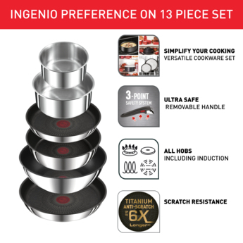 Tefal Ingenio Preference L97494 pande- og grydesæt 13 stk