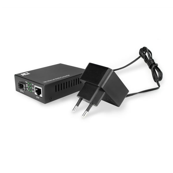 ACT AC4455 netværksomformer til medie 10000 Mbit/s Multitilstand, Enkeltilstand Sort