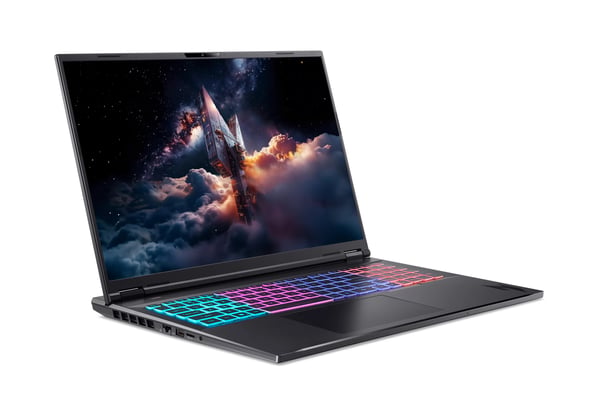 Acer Nitro 18 AI AMD AN18-61-R2CL Copilot+ PC AMD Ryzen AI 7 350 Bärbar dator 45,7 cm (18") WQXGA 16 GB DDR5-SDRAM 1 TB SSD NVIDIA GeForce RTX 5070 Wi-Fi 6E (802.11ax) Windows 11 Home tyska Svart