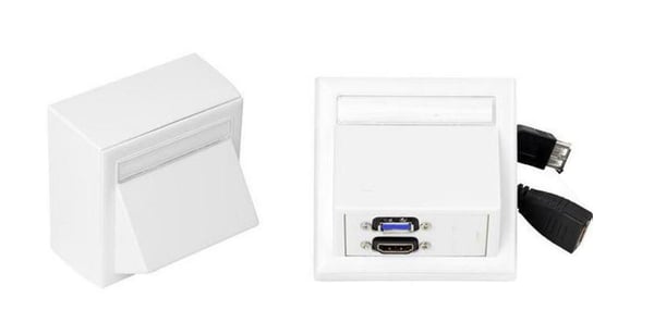 Vivolink WI221261 eluttag HDMI + USB A Vit Vivolink WI221261 eluttag HDMI + USB A Vit