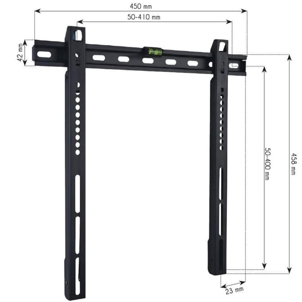 Techly ICA-PLB 140M TV-kiinnike 139,7 cm (55") Musta