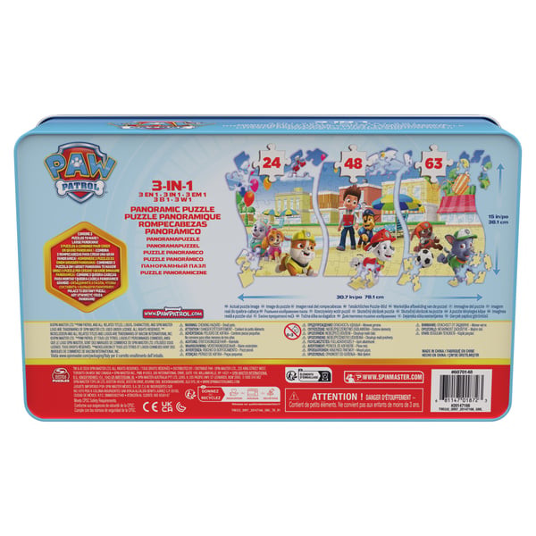 Games KPZ KPL 3in1PanoramcPzzTinPawPatrol GML Pussel 135 styck Tecknade serier