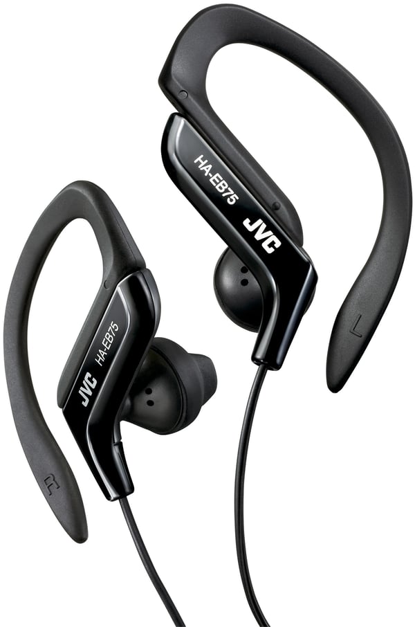 JVC HA-EB75 Hörlurar Kabel Öronkrok, I öra Musik Svart