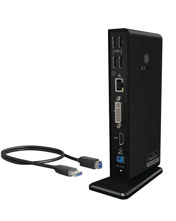 ICY BOX IB-DK2241AC Kabel USB 3.2 Gen 1 (3.1 Gen 1) Type-A Svart