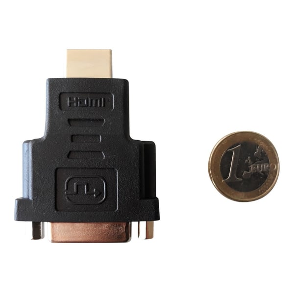 Techly HDMI - DVI-D M/F Sort