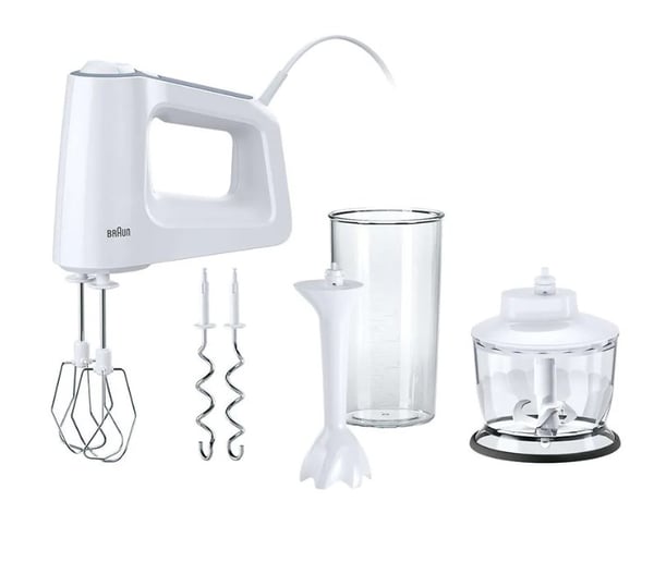 Braun HM 3135 WH Handmixer 500 W Grå, Vit