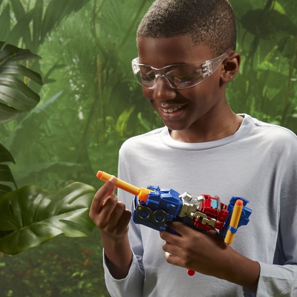 Transformers Rise of the Beasts Movie 2 in 1 Optimus Prime Blaster