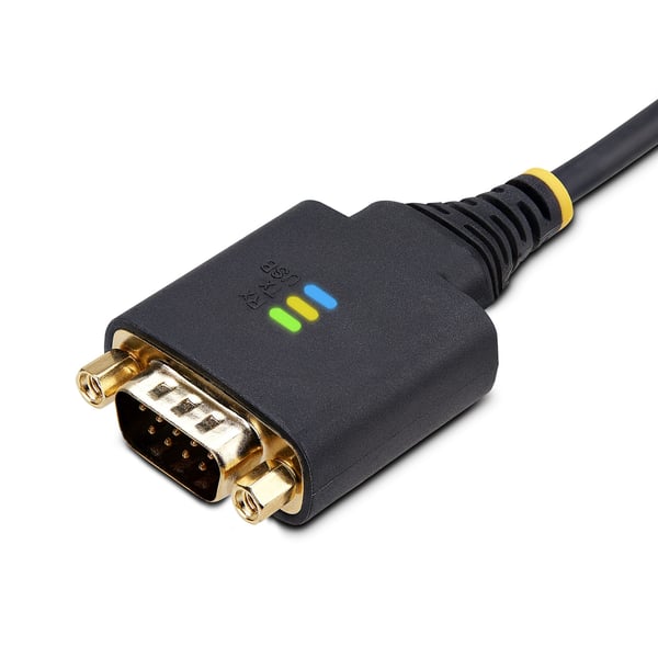 StarTech.com 3.3ft (1 m) USB till seriell adapterkabel, COM retention, utbytbara skruvar/muttrar, USB-A till DB9 RS232, FTDI-chip, ESD-skydd, Windows/macOS/Linux