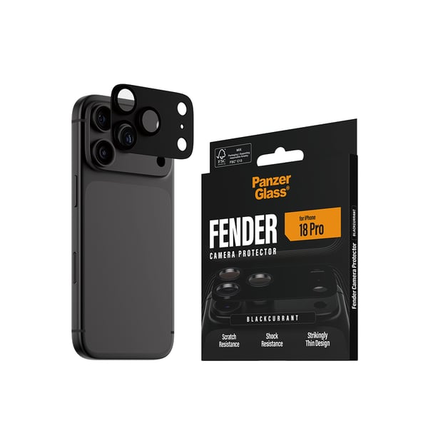 PanzerGlass ® Fender Camera Lens Protector Blackcurrant iPhone 2026 Pro Kirkas näytönsuoja 1 kpl
