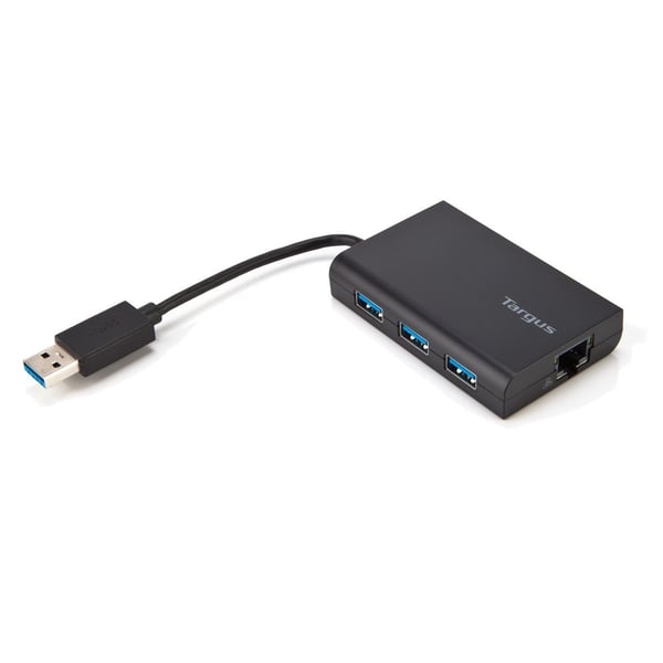 Targus ACH122EUZ gränssnittshubbar USB 3.2 Gen 1 (3.1 Gen 1) Type-A Svart