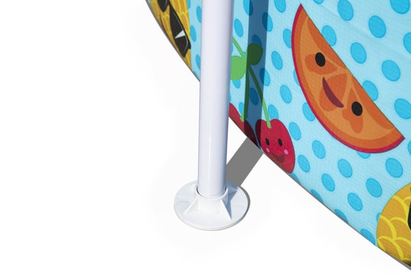 Bestway Steel Pro 56432 swimmingpool til over jorden Indrammet pool Rund 1688 L Orange, Gul