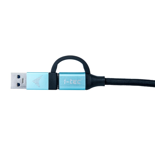 i-tec C31USBCACBL USB-kabel USB 3.2 Gen 1 (3.1 Gen 1) 1 m USB C 10 Gbit/sek. Sort, Blå