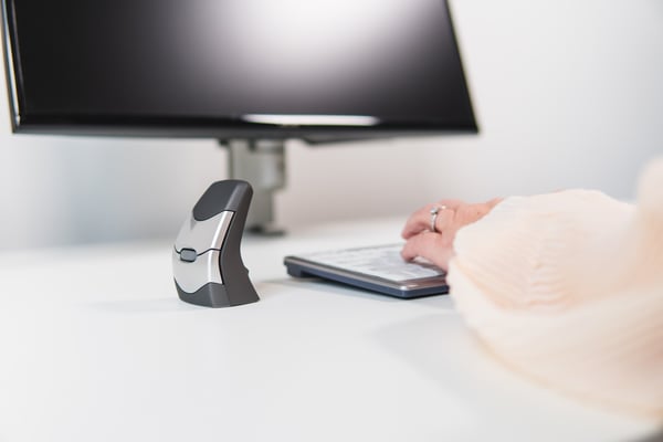 BakkerElkhuizen DXT Precision Mouse Wireless datormöss Kontor Ambidextrous Trådlös RF + Bluetooth laser 2000 DPI