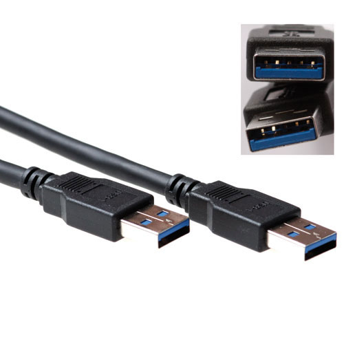 ACT SB0001 USB-kabel USB 3.2 Gen 1 (3.1 Gen 1) 3 m USB A 5 Gbit/sek. Sort ACT SB0001 USB-kabel USB 3.2 Gen 1 (3.1 Gen 1) 3 m USB A 5 Gbit/sek. Sort