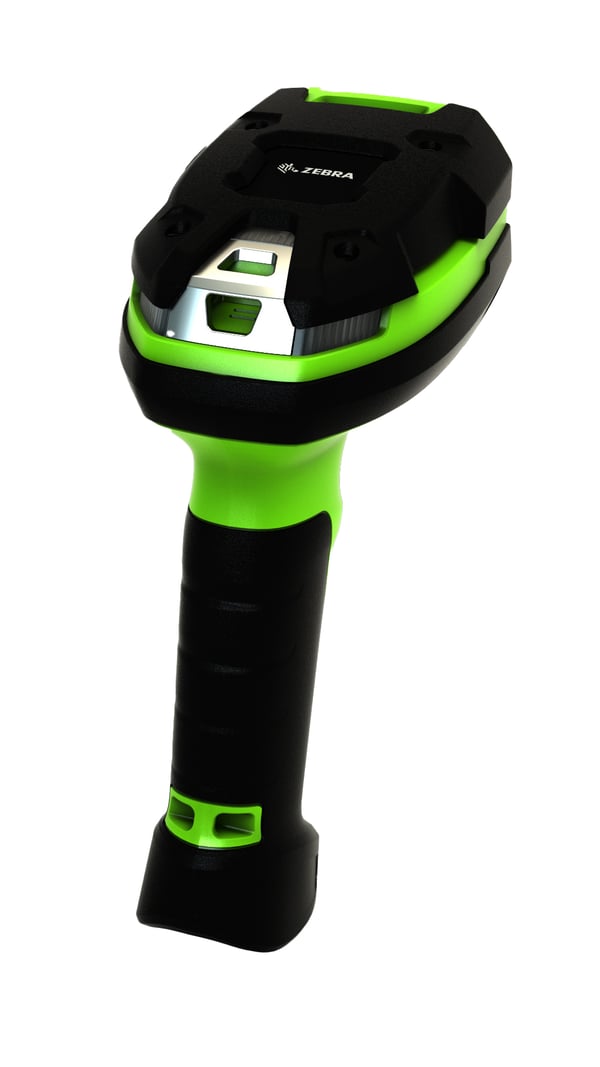 Zebra LI3608-ER Handhållen steckkodsläsare 1D Svart, Grön