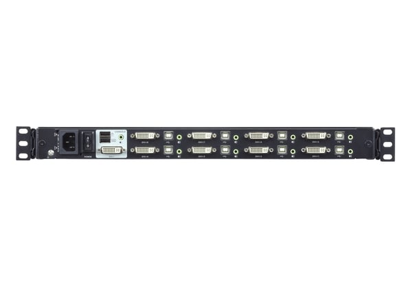 ATEN CL6708MW rack 43,9 cm (17.3") 1920 x 1080 pixlar Metall, Plast Svart 1U