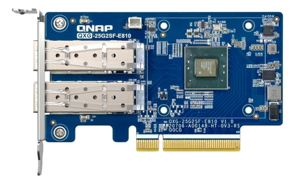 QNAP QXG-25G2SF-E810 nätverkskort Intern Fiber 25000 Mbit/s