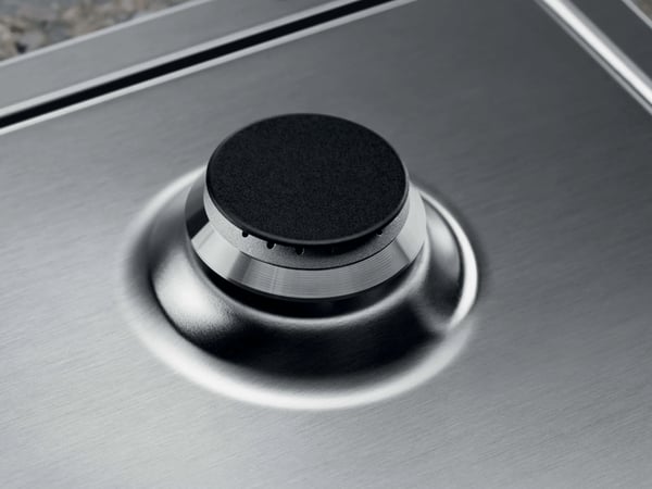 Electrolux KGS7536SX Svart, Rostfritt stål Inbyggd 75 cm Gas 5 zone(s)