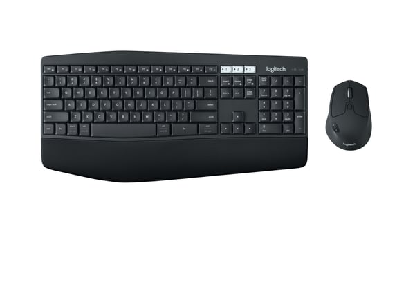 Logitech 920-008226 tangentbord Mus inkluderad Universal Trådlös RF + Bluetooth QWERTY Engelsk Svart
