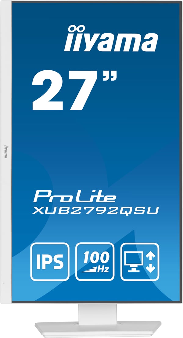 iiyama ProLite XUB2792QSU-W6 computerskærm 68,6 cm (27") 2560 x 1440 pixel Quad HD LED Hvid