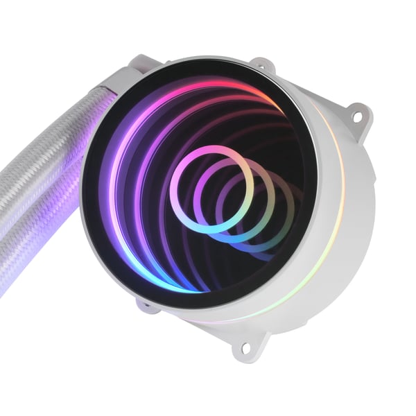 Mars Gaming MLONE120W kylsystem för dator Processor Allt-i-ett vätskekylare 12 cm Vit 1 styck