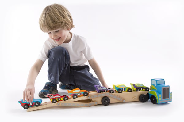 Melissa & Doug Mega Race-Car Carrier