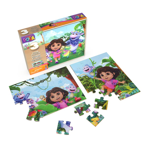 Games KPZ KWL Dora 3WdPzlBx FSC GML Puslespil 24 stk Tegnefilm