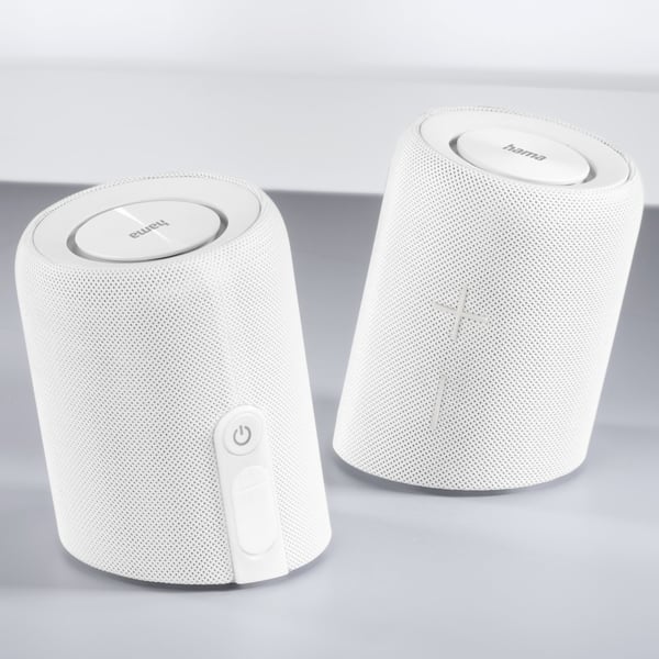 Hama Twin 3.0 Kannettava stereokaiutin Valkoinen 30 W