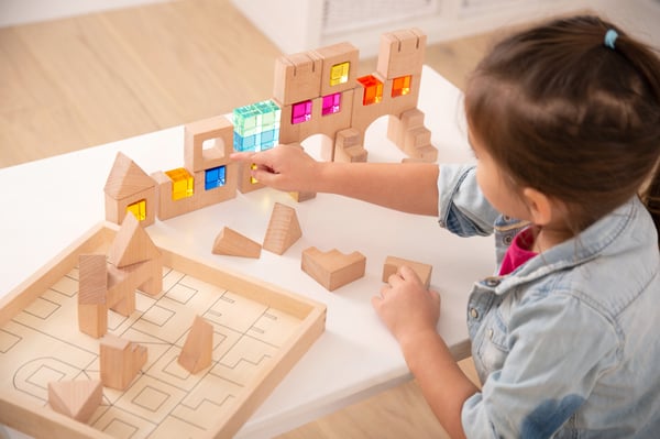 Tickit Wooden Building Gem Blocks