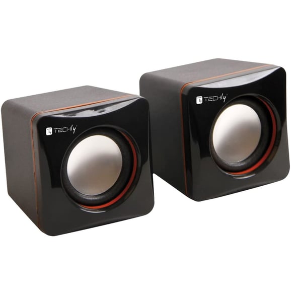 Techly ICC SP-320ETY højttaler Sort Ledningsført 3 W