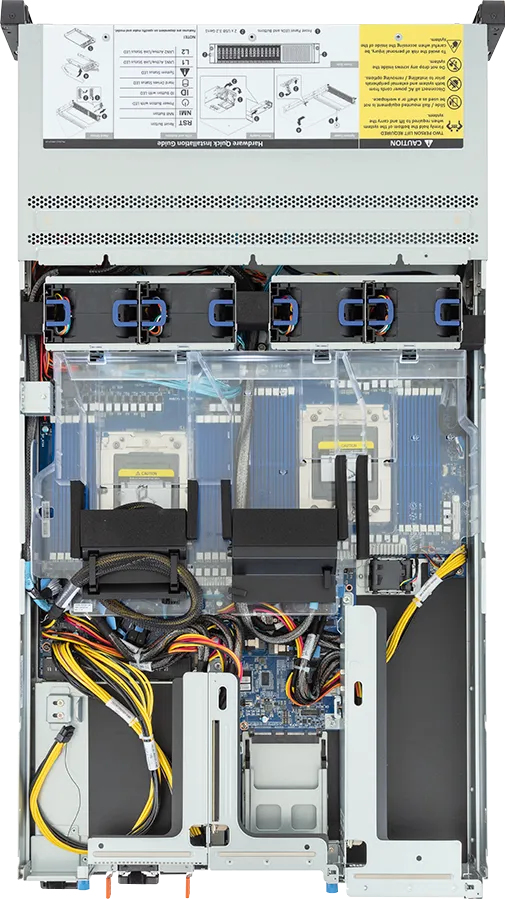 GIGABYTE R283-ZF1-AAL1 LGA 6096 Stativ (2U) Sort, Stål