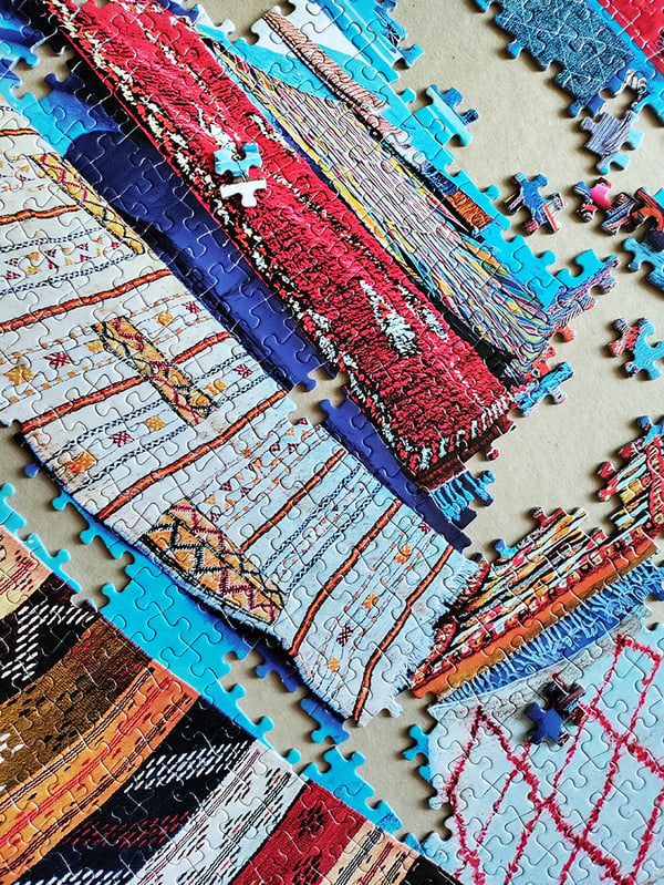 Tactic Around the World: Chefchouen Morocco - 1000 pcs Kuviopalapeli 1000 kpl Kaupunki