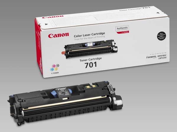 Canon 701 värikasetti 1 kpl Alkuperäinen Musta