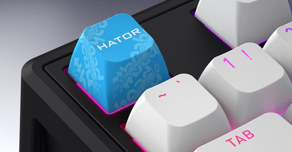 HATOR Skyfall 65 MAG ULTRA 8K näppäimistö Pelaaminen USB QWERTY Englanti (US) Musta, Valkoinen