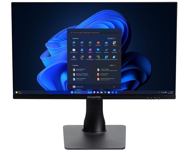bluechip BUSINESSline AIO23500 Intel® Core™ i5 i5-14400 60,5 cm (23.8") 1920 x 1080 pixlar Allt-i-ett-dator 16 GB DDR5-SDRAM 500 GB SSD Windows 11 Pro Wi-Fi 6 (802.11ax) Svart