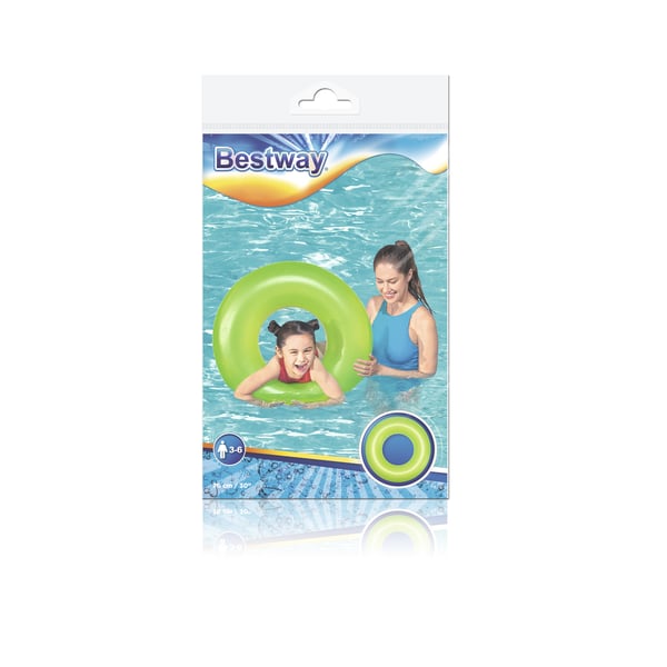 Bestway 36024 pool- och badmadrass Blå, Grön, Rosa Monokromatiskt Vinyl Badring