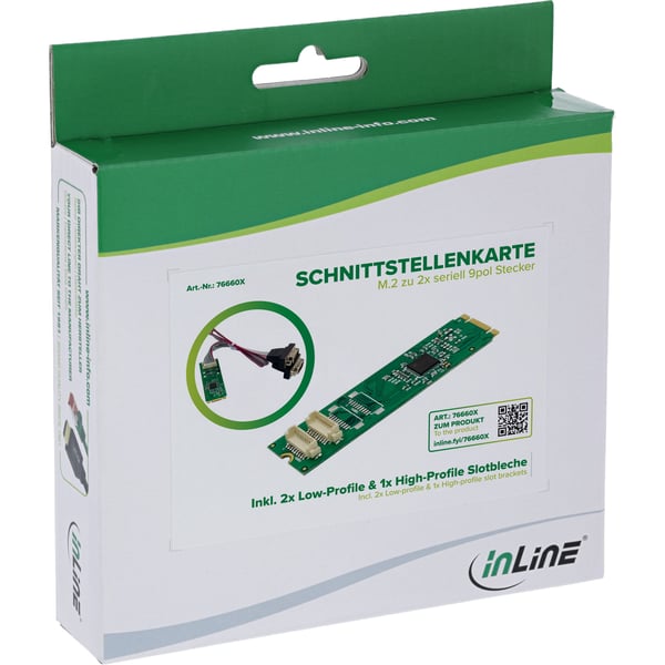 InLine 76660X nätverkskort/adapters Intern Serial