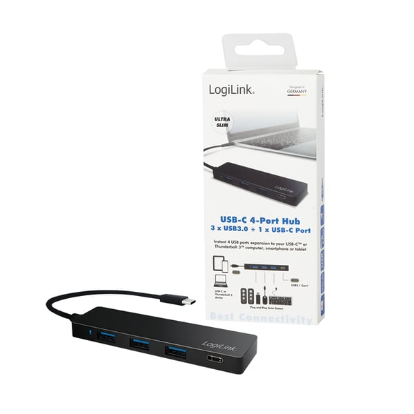 Logilink Ultra-slim USB-C 3.1 hub